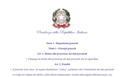 Documento legale elaborato